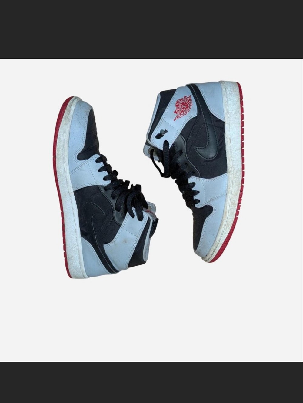 Jordan Men's High-Top Sneakers - Black/Grey/Red
